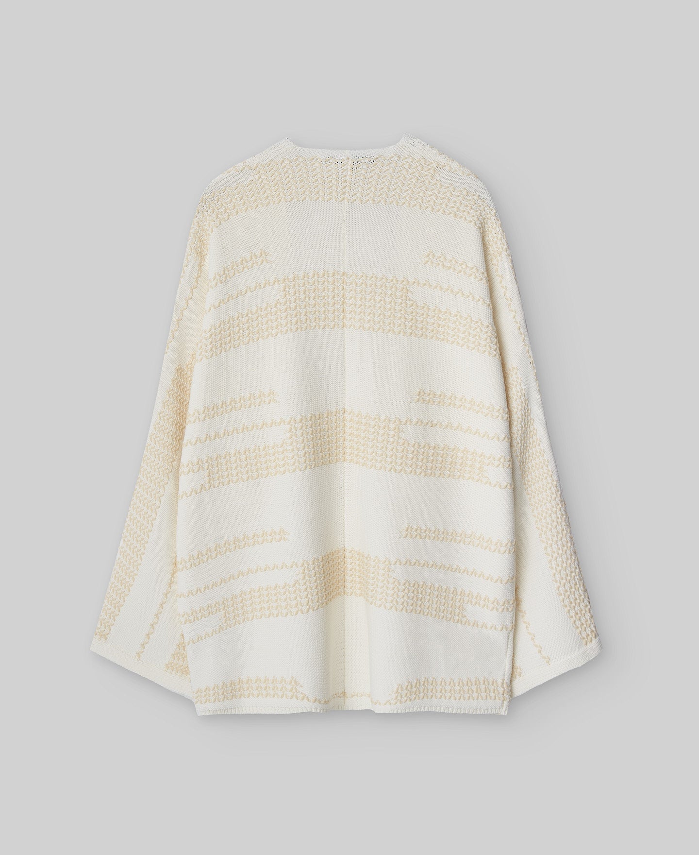 Ecru jacquard jacket woman in camel/ecru