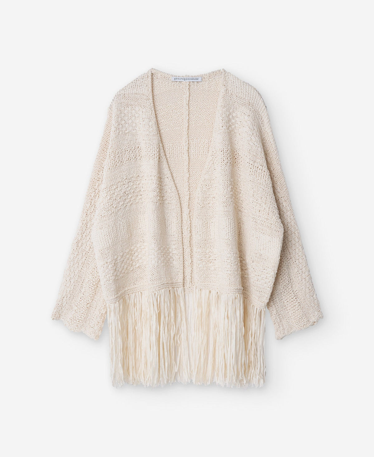 Knitted Fringed Edge Jacket