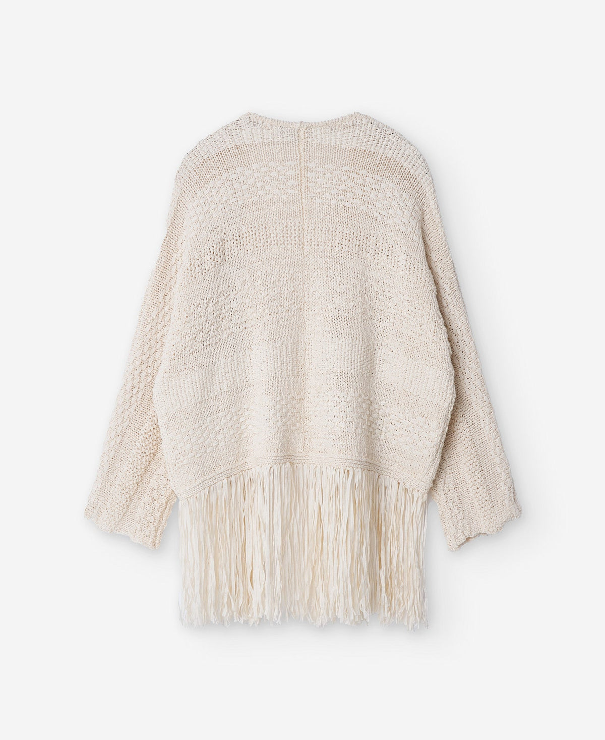 Knitted Fringed Edge Jacket