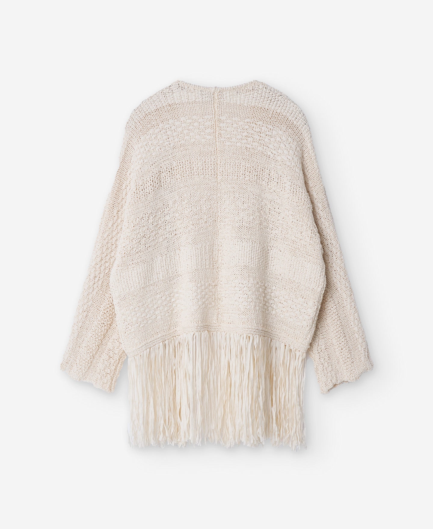 Knitted Fringed Edge Jacket