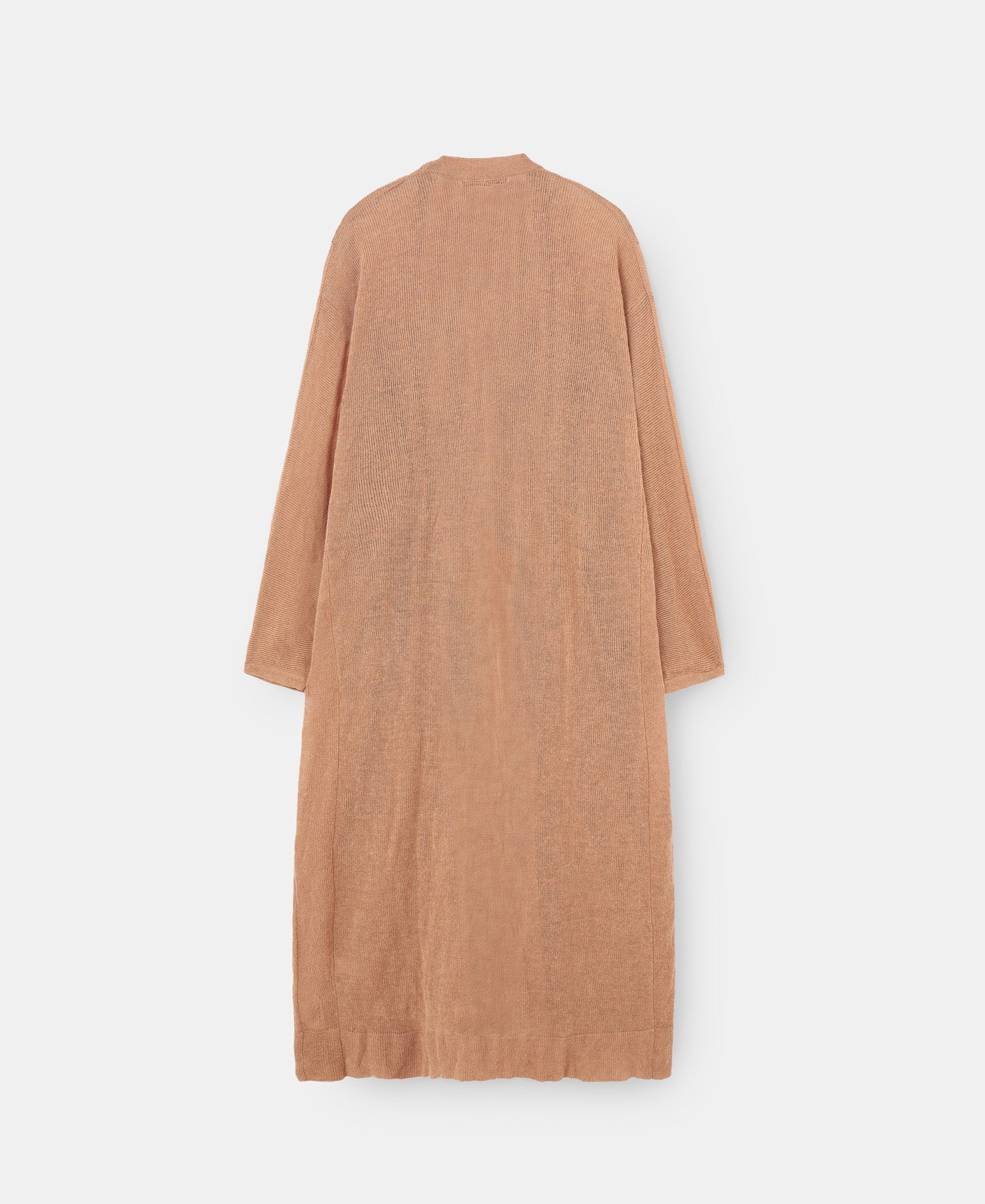 Camel Merino And Alpaca Long Cardigan