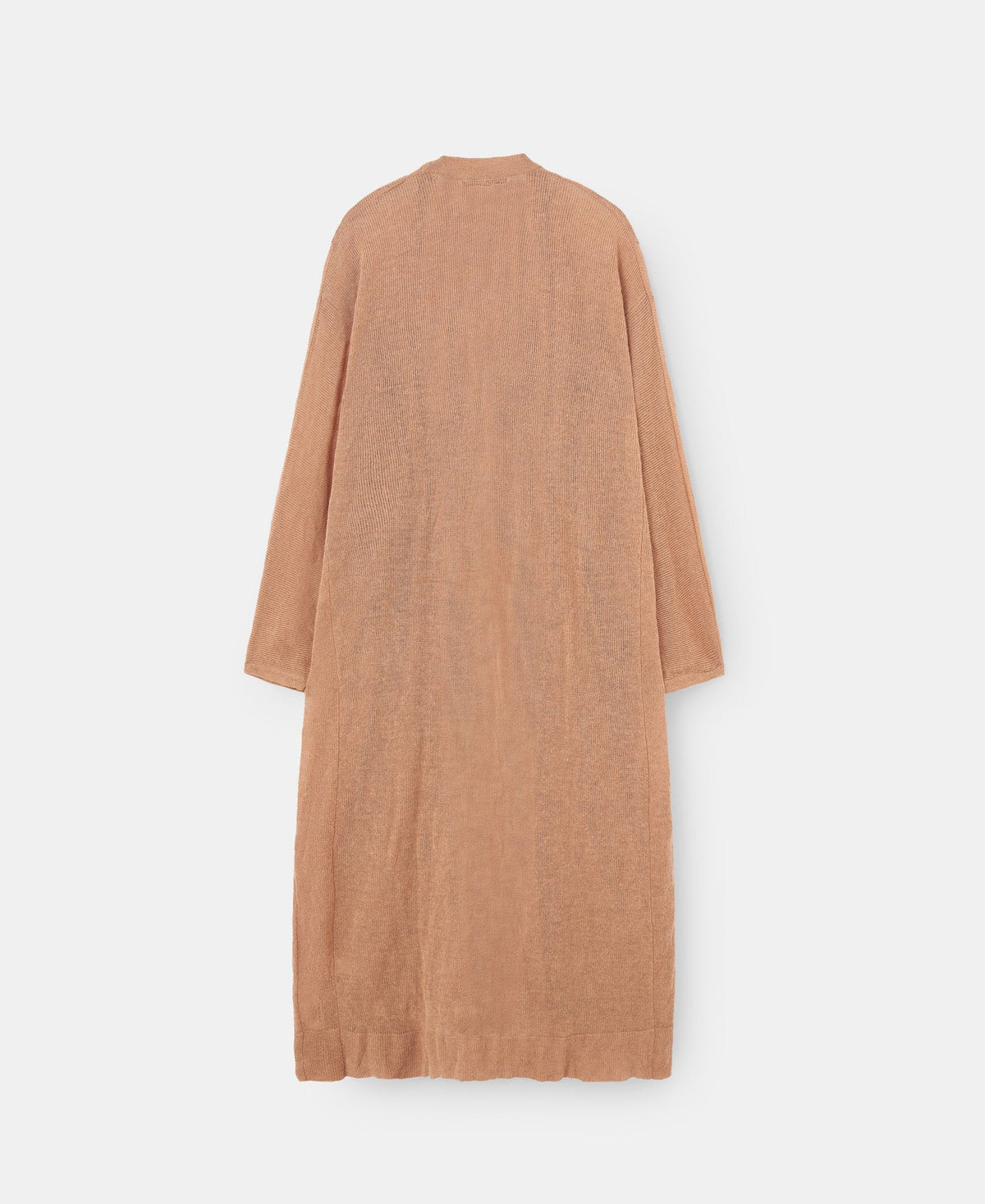Camel Merino And Alpaca Long Cardigan