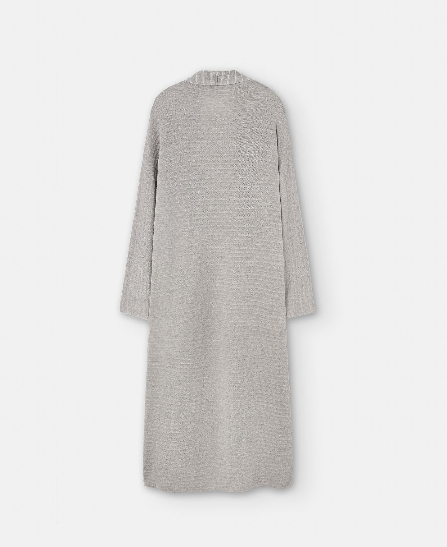 Sand Long Jacket With Openwork Detail