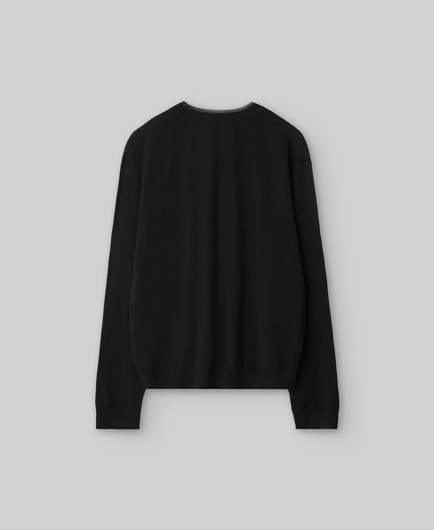 Merino wool silk knitted jacket woman in black