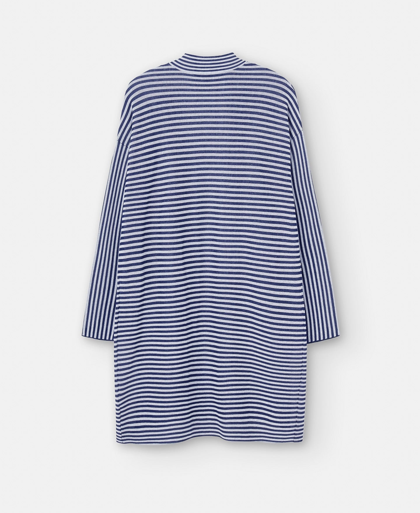 White/Blue Stripe Striped Kimono Jacket