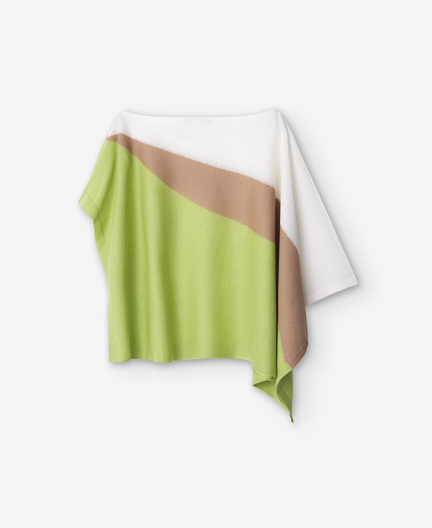 Square Intarsia Tricolour Sweater