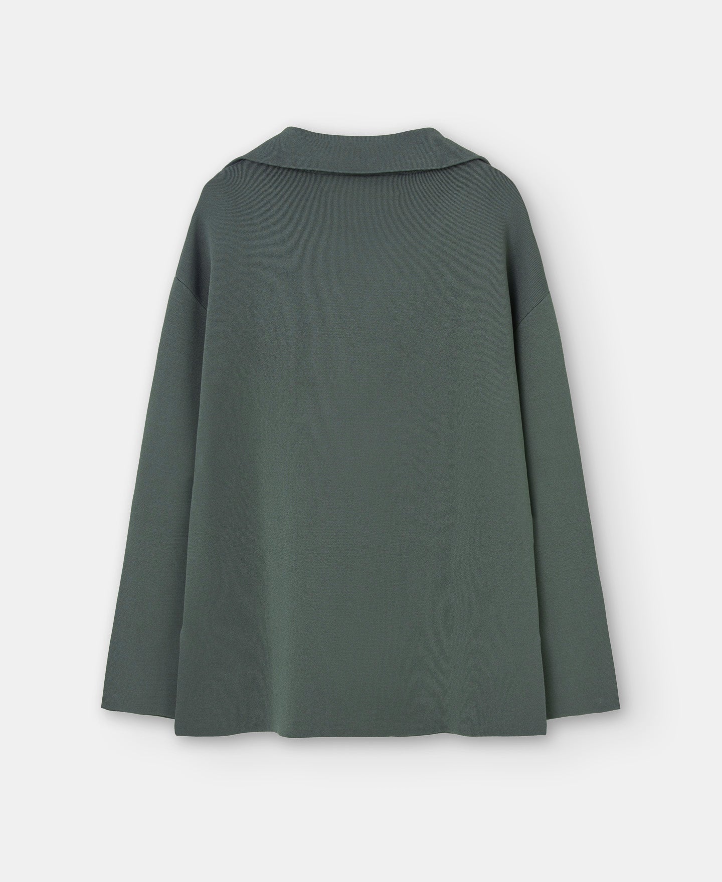 Green Nylon And Viscose Knitted Sweater