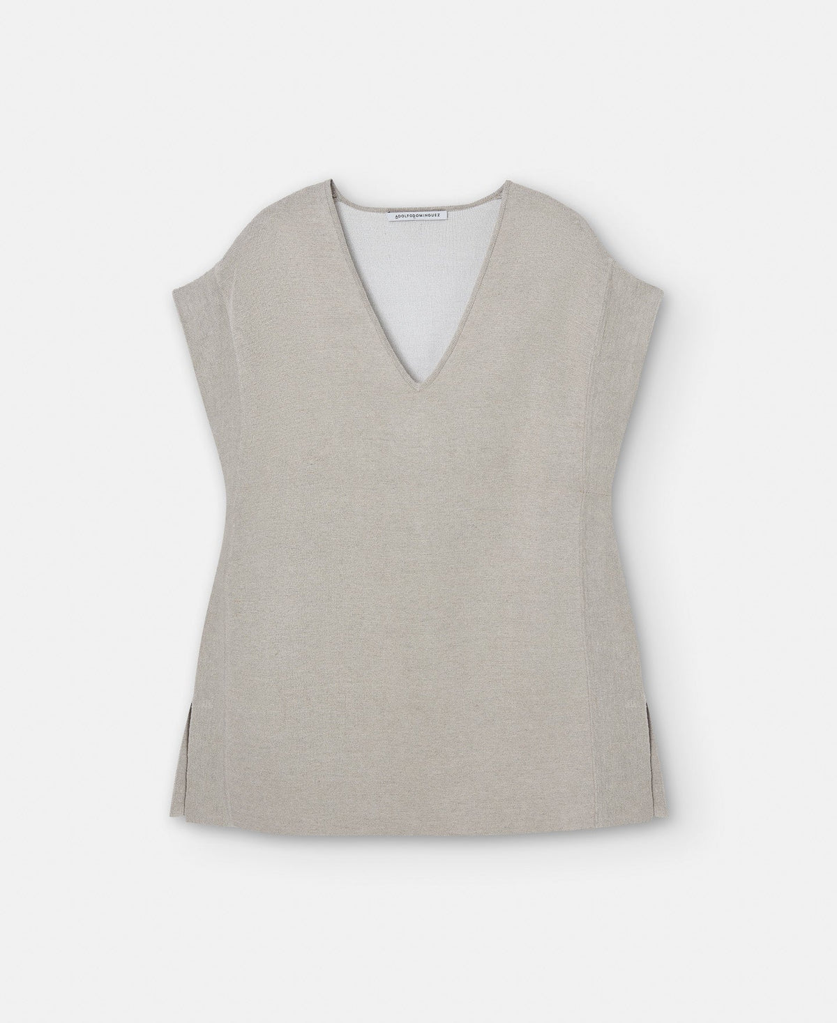 Stone/Ecru Double-Fronted Linen Jacket