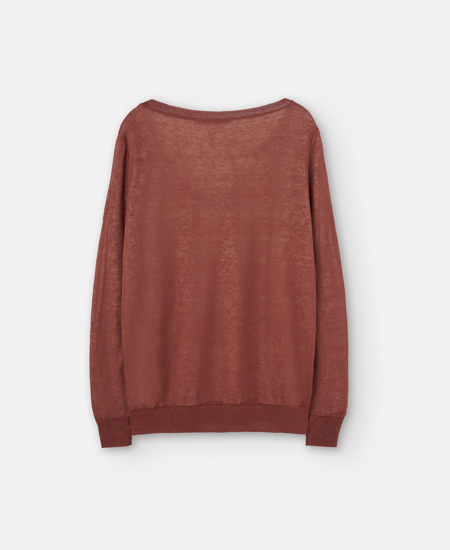 Brick Red Fine Linen Sweater