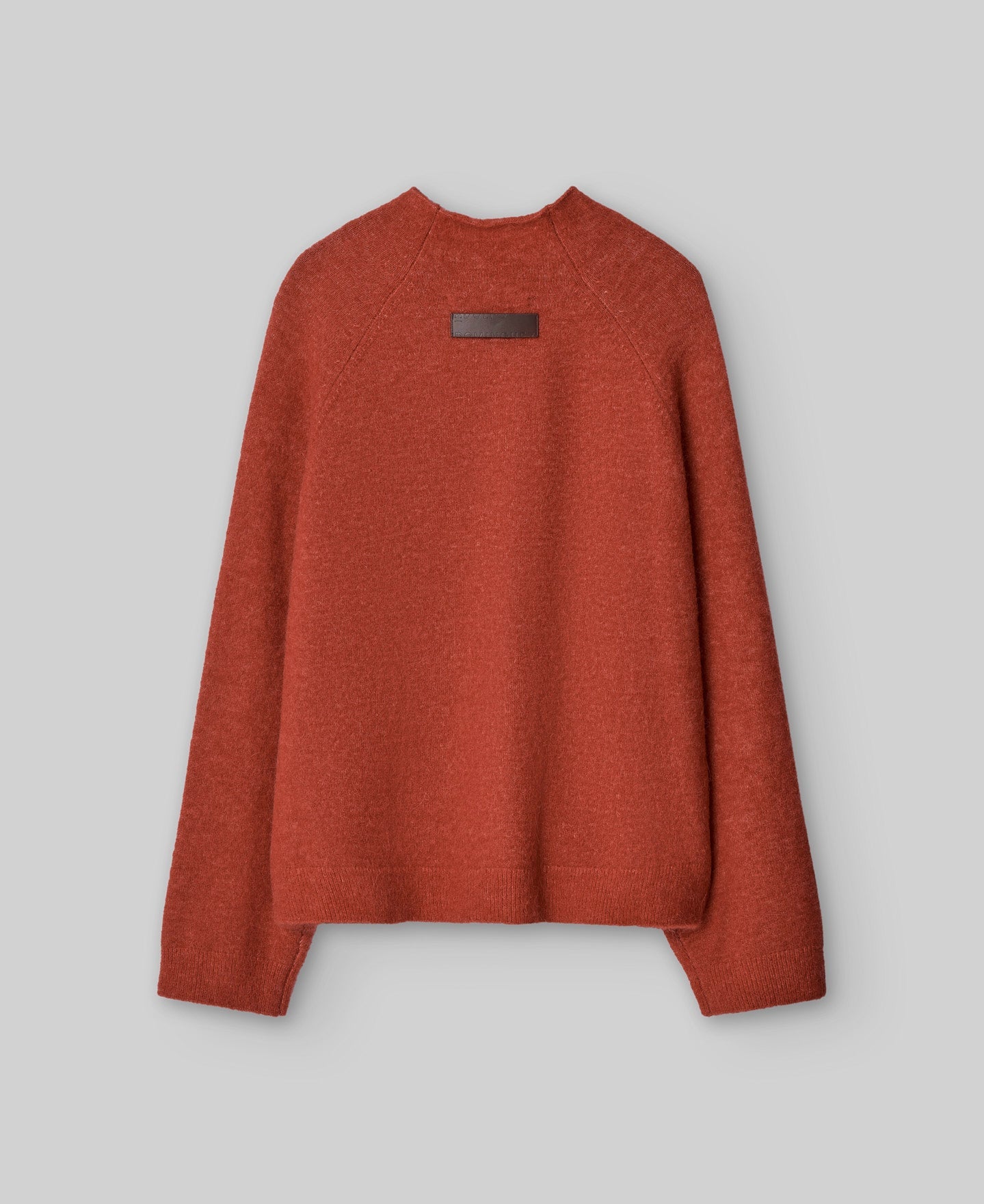 Alpaca Blend Knit Sweater in Dark Orange