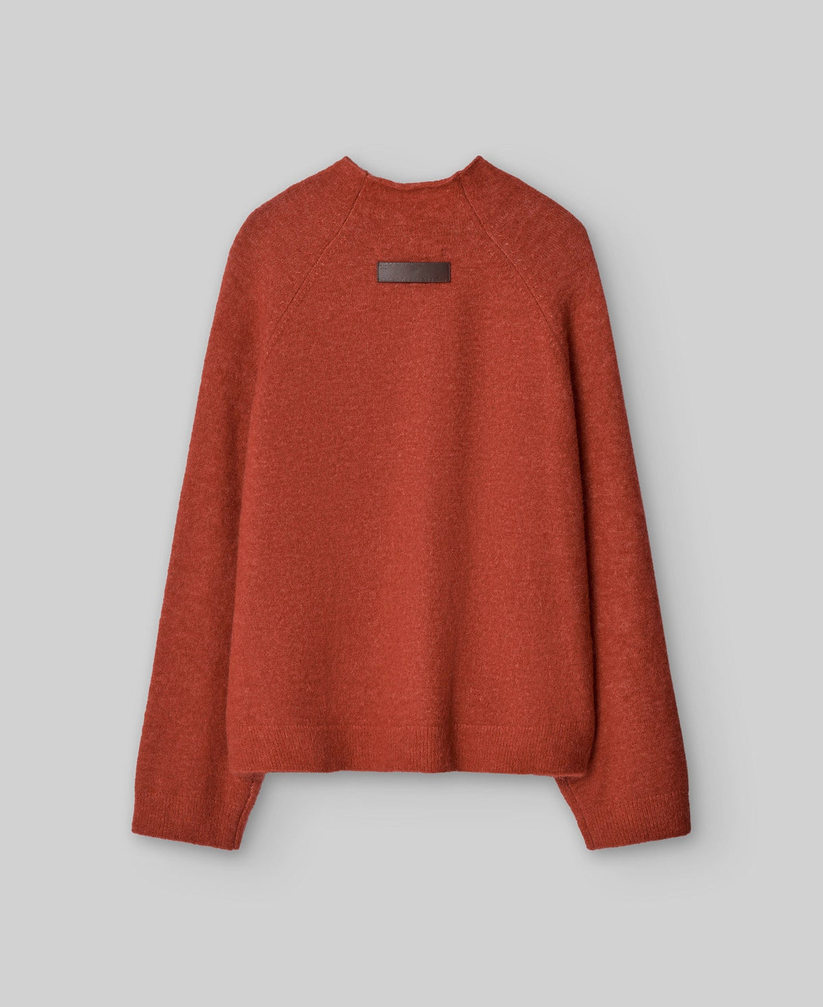 Alpaca Blend Knit Sweater in Dark Orange
