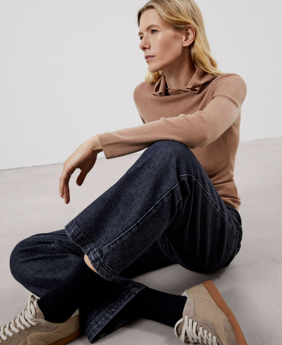 Camel Lenzing Lyocell Extra Fine Sweater