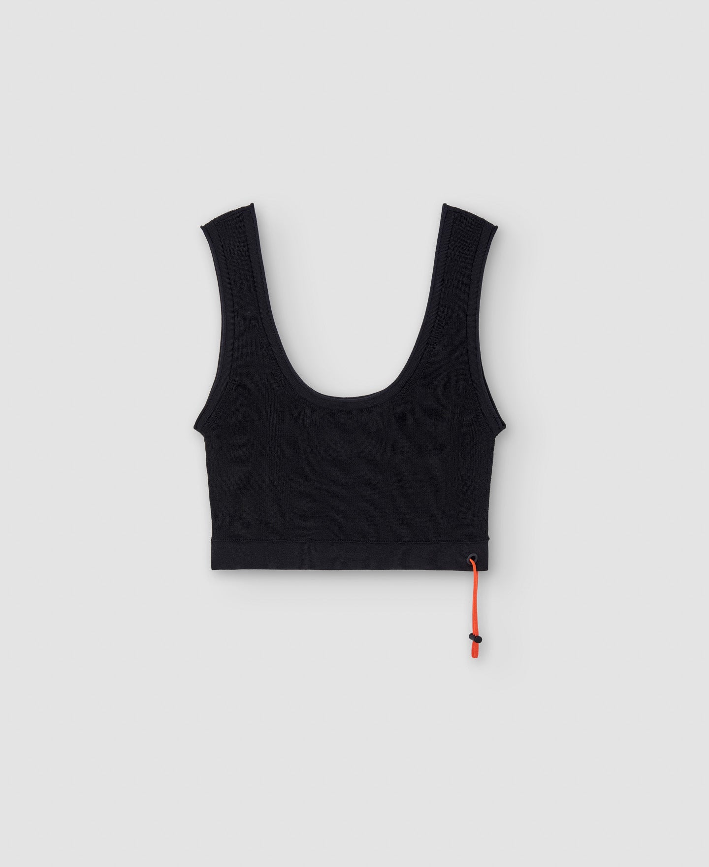 Black Viscose And Nylon Knitted Top