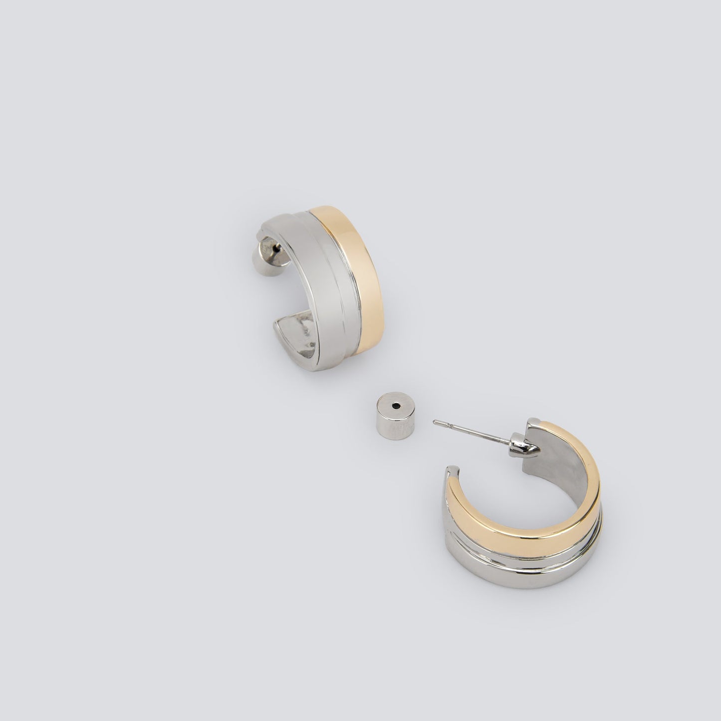 Gold/Silver Two-Tone Hoop