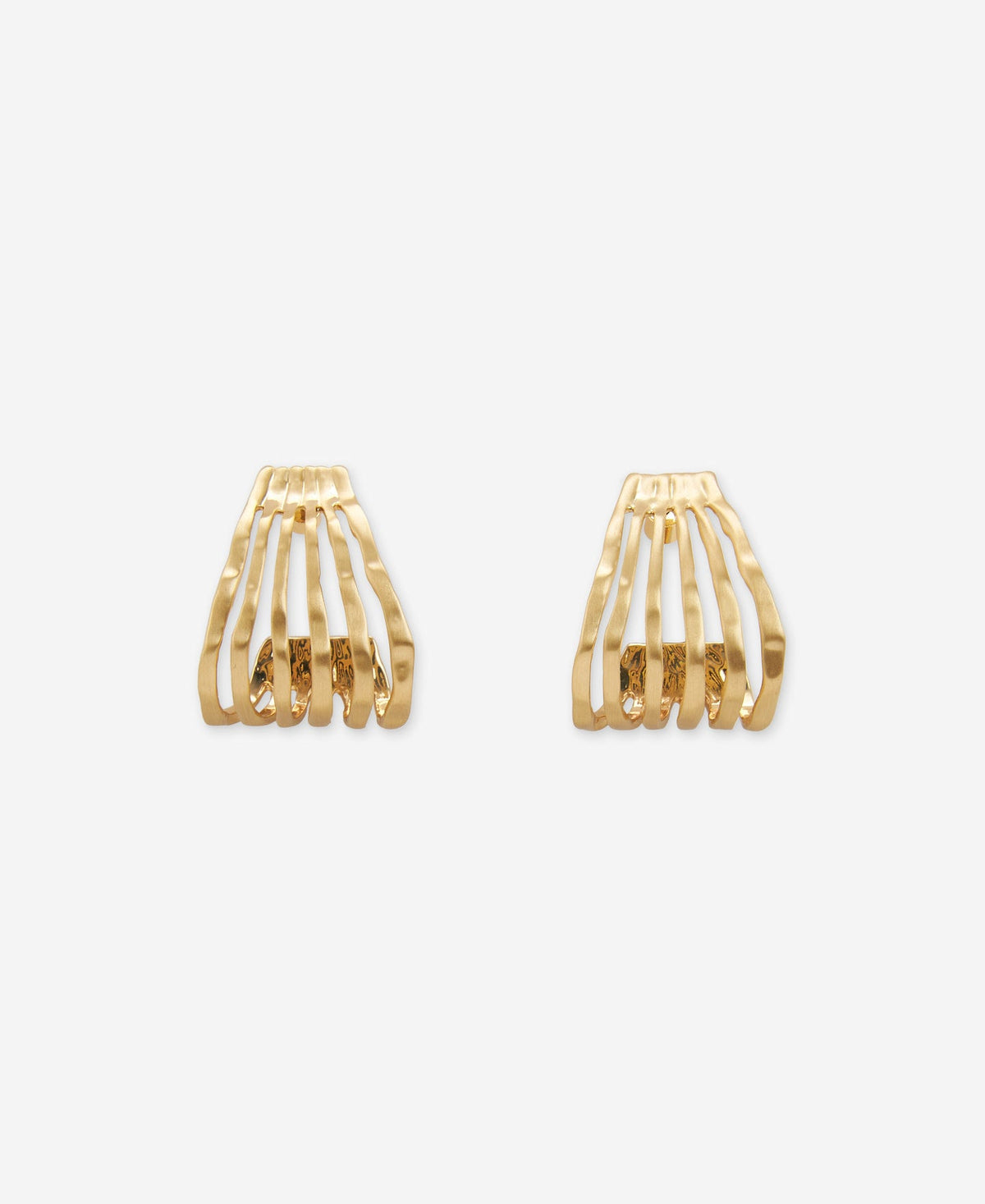Zinc Multi-Strand Hoop Earring