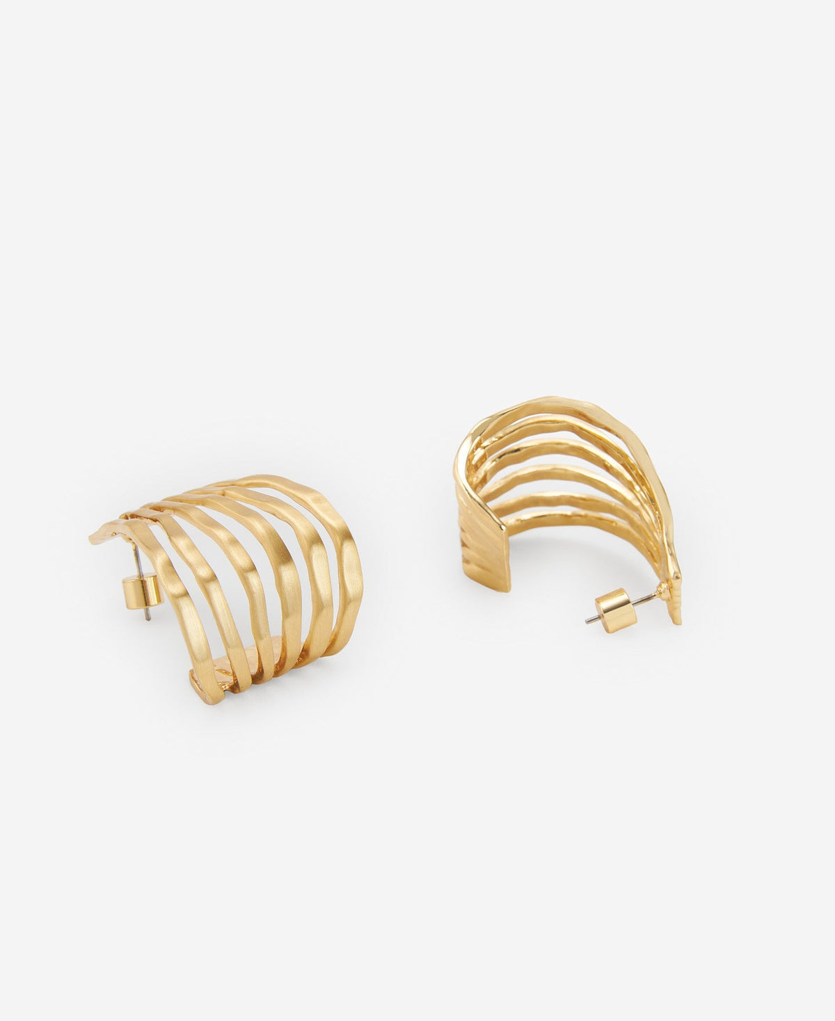 Zinc Multi-Strand Hoop Earring