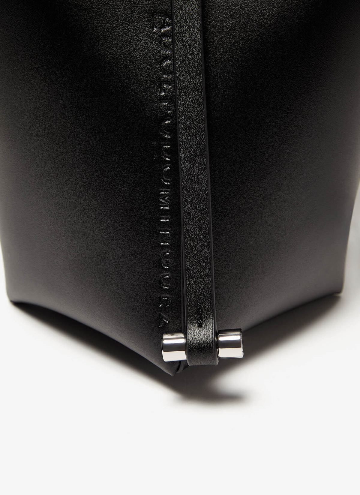 Black Vachetta Leather Mini Bucket Bag