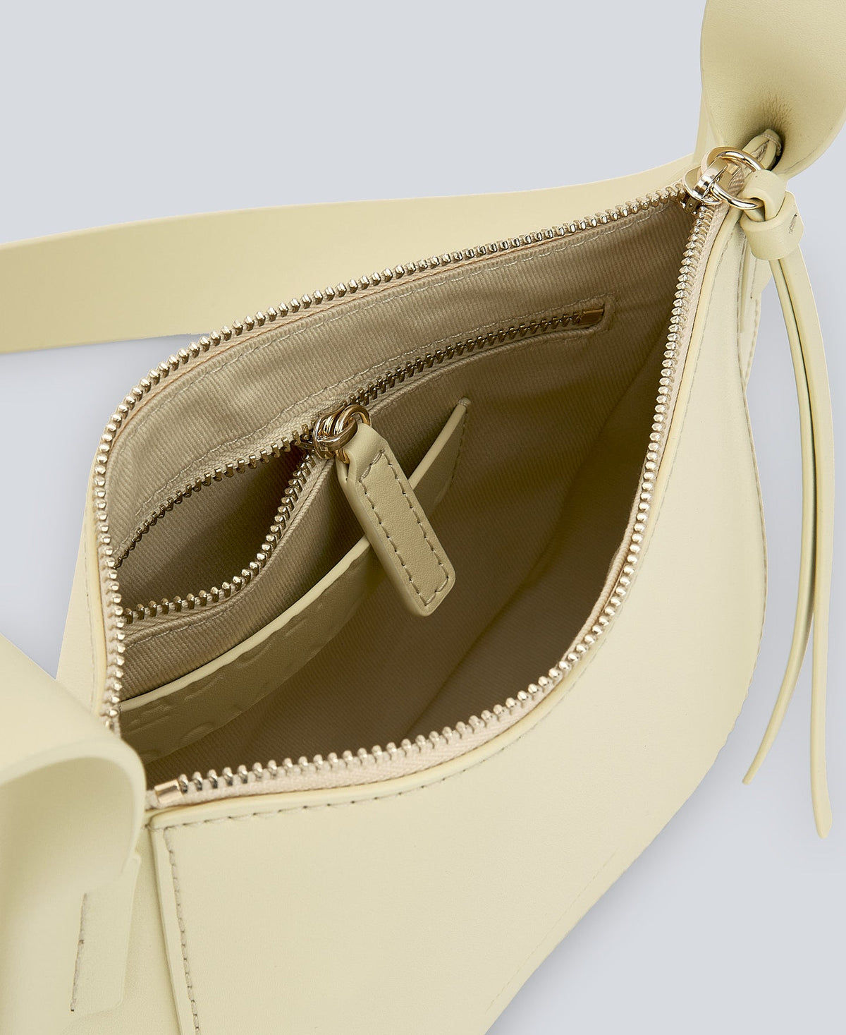 Light Yellow Yellow Leather Crossbody