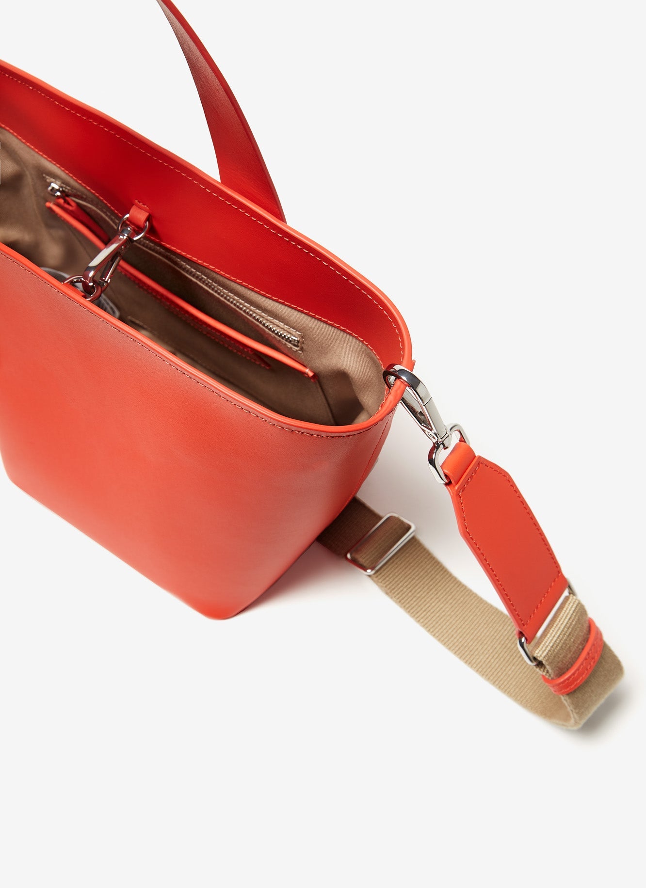 Orange Vachetta Leather Tote