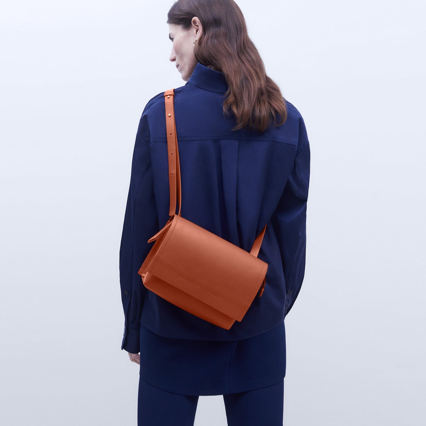 Spanish Leather Baguette Bag