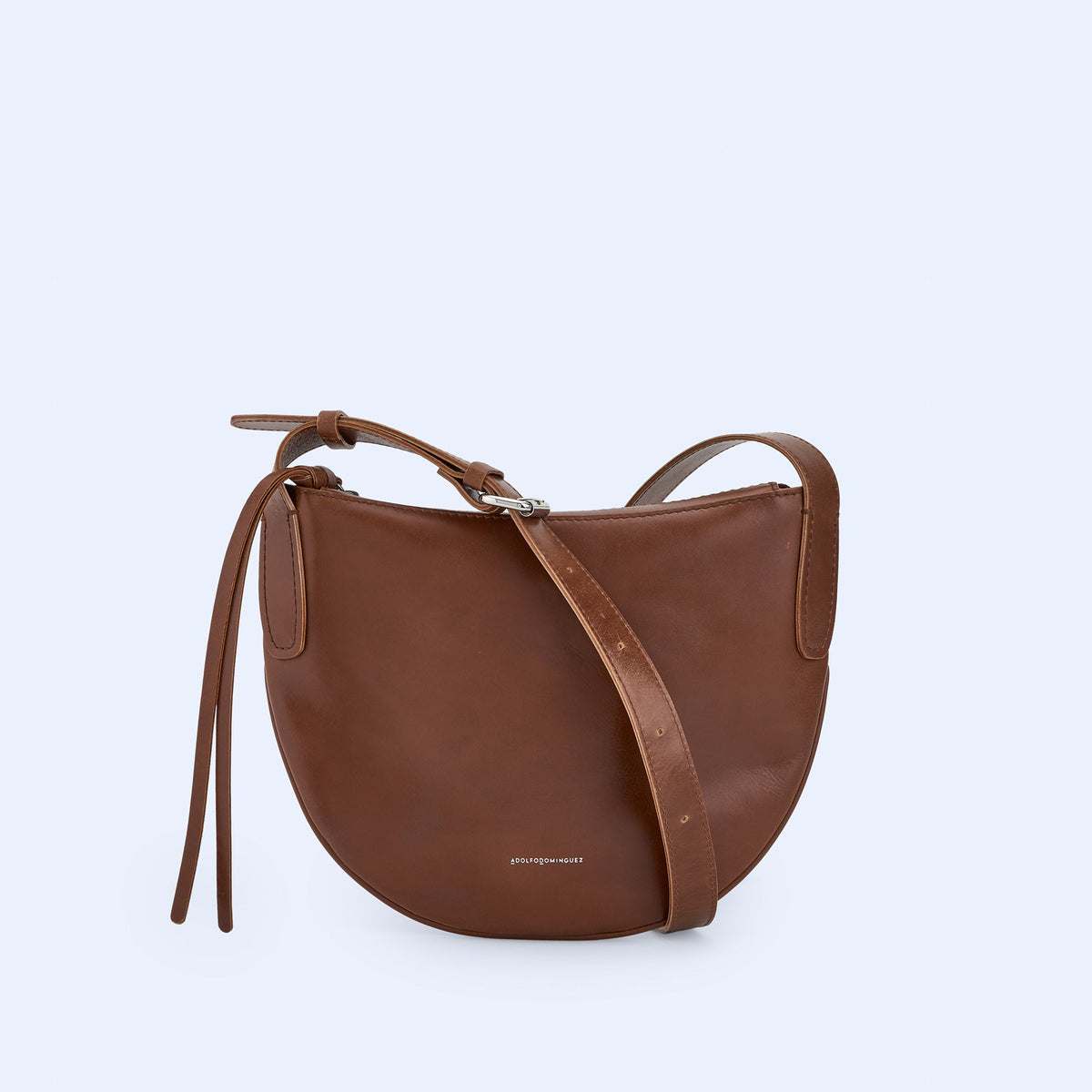 Buff Medium Leather Hobo Bag