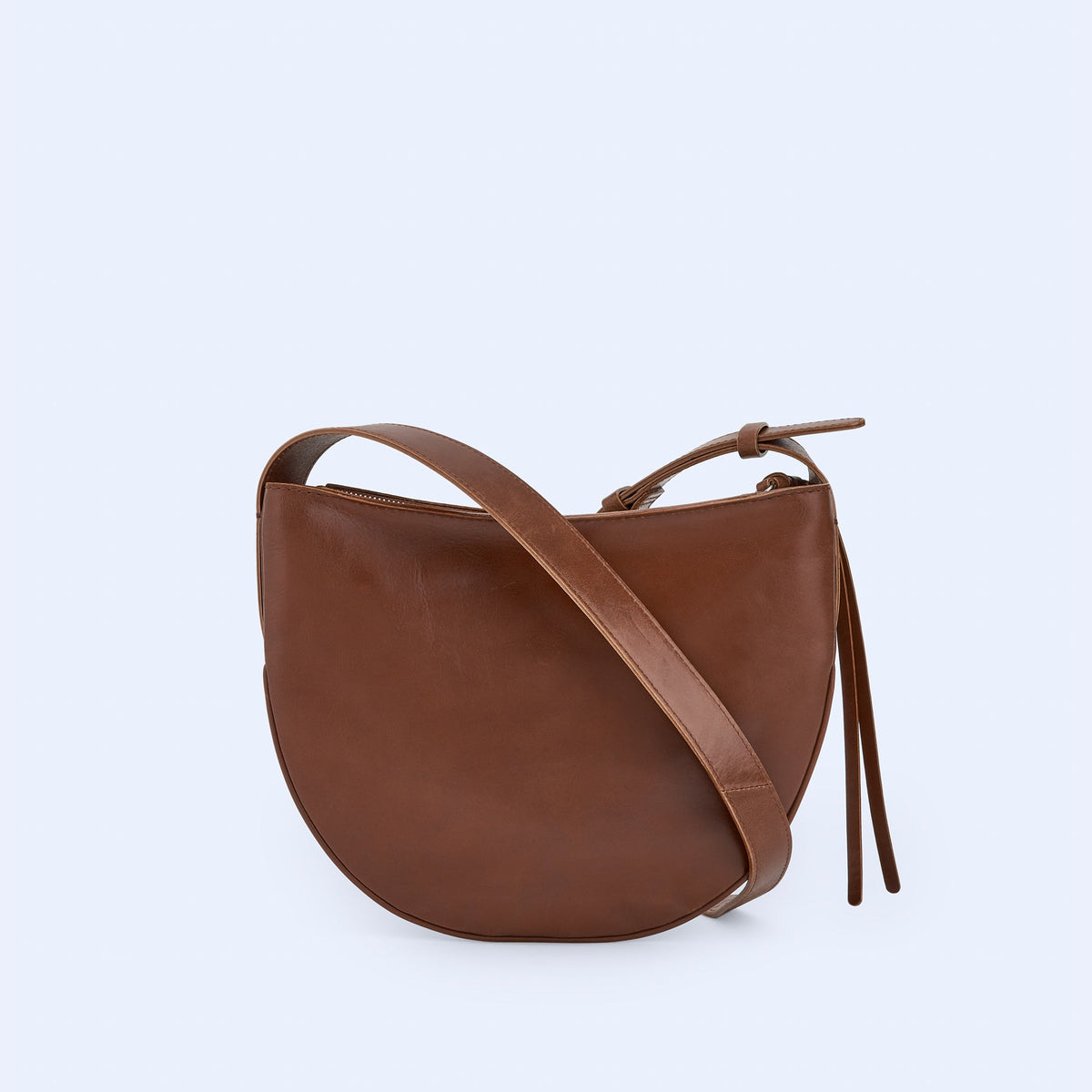 Buff Medium Leather Hobo Bag