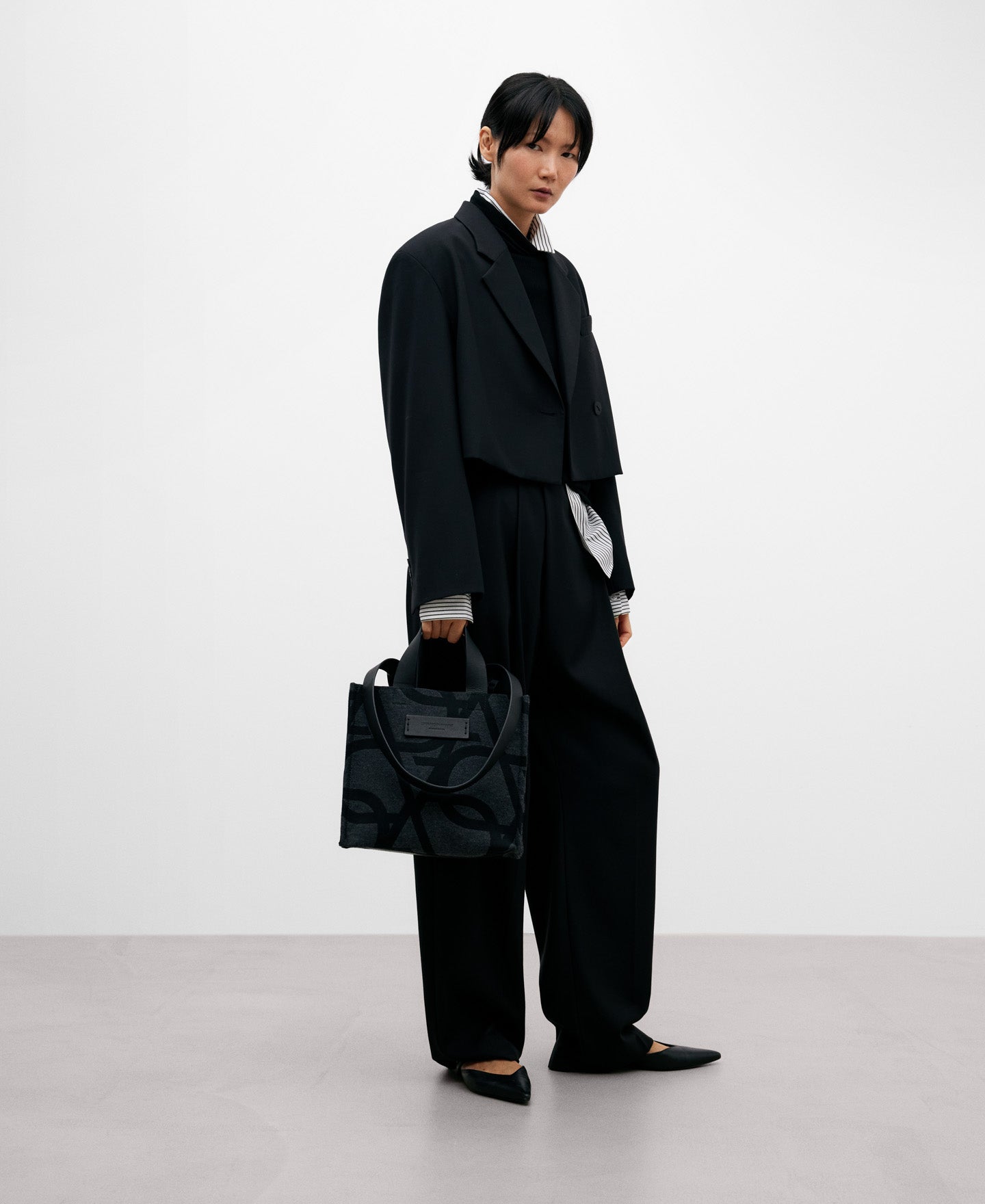 Monogram Motif Shopper Bag For Women