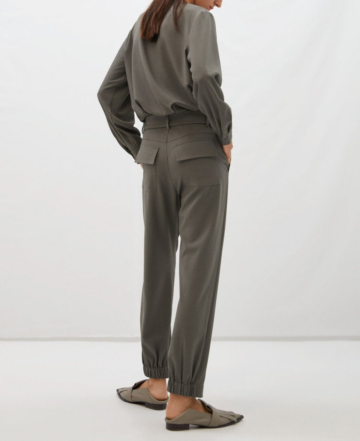 Brown Relaxed Fit Jogger Trousers