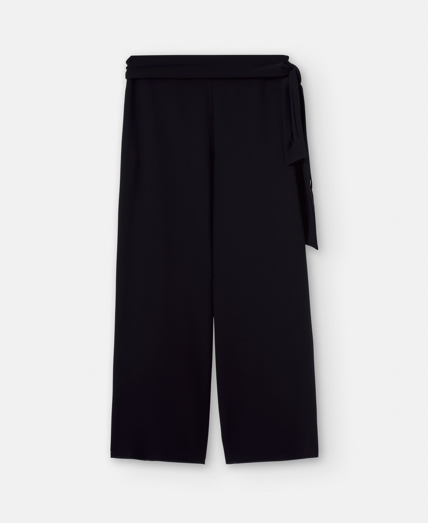 Black Palazzo Trousers In Recycled Polyester