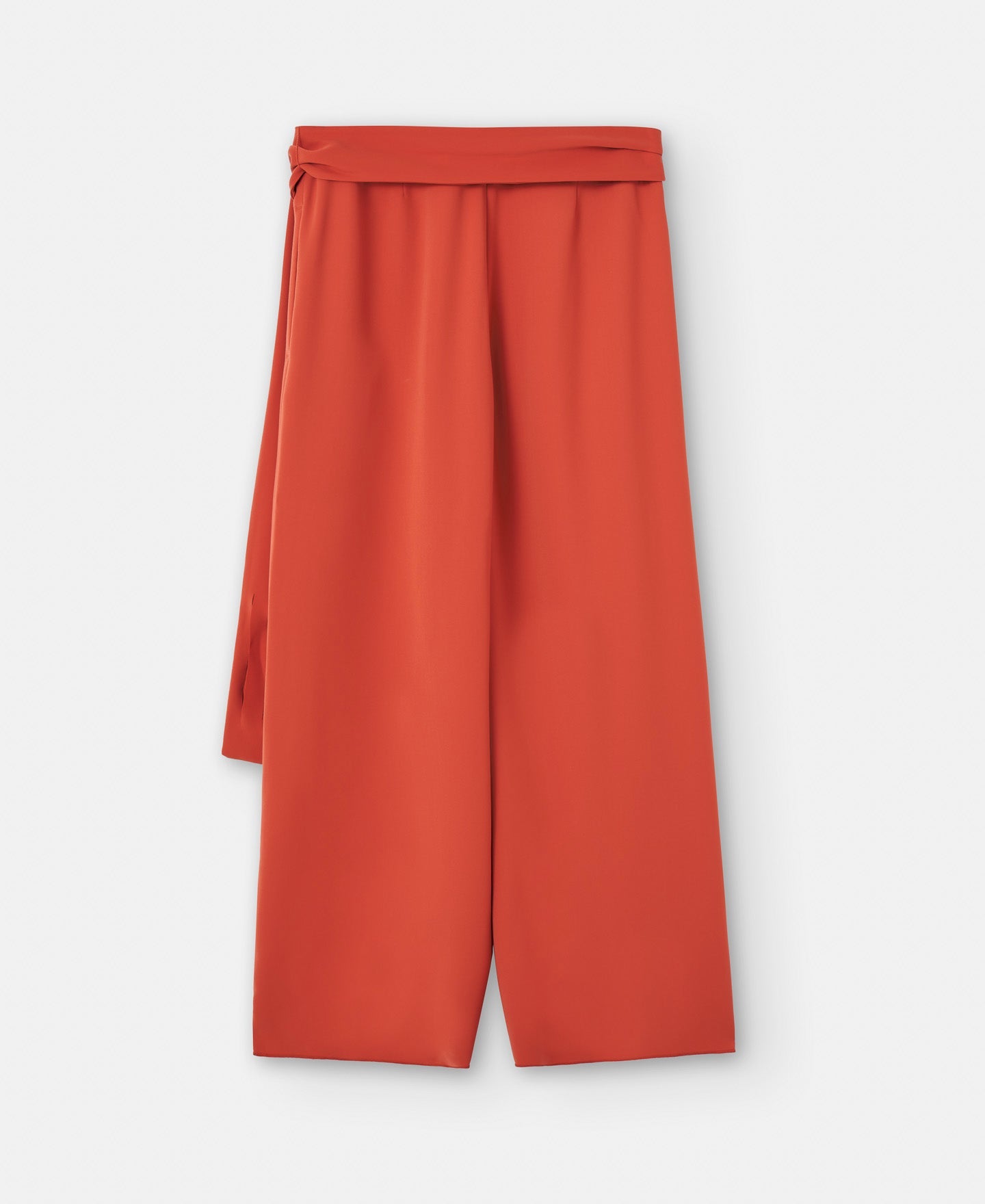 Orange Palazzo Trousers In Recycled Polyester