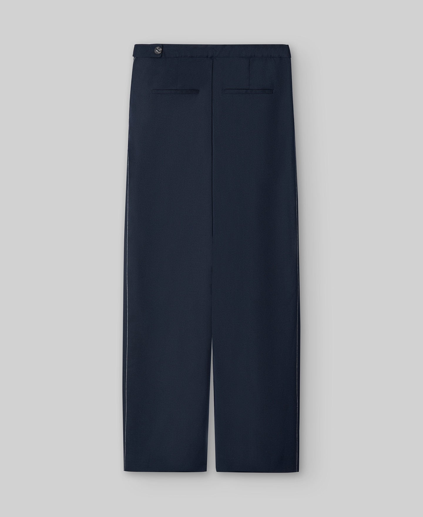 Navy blue tailored trousers woman in navy blue/black
