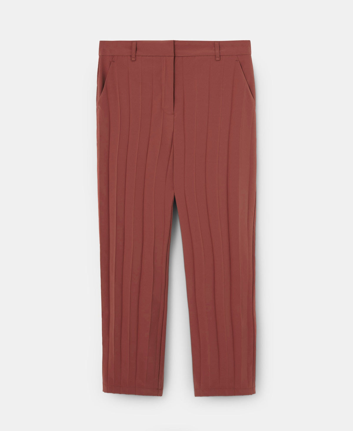 Makeup Narrow Trousers In Pleated Fabric