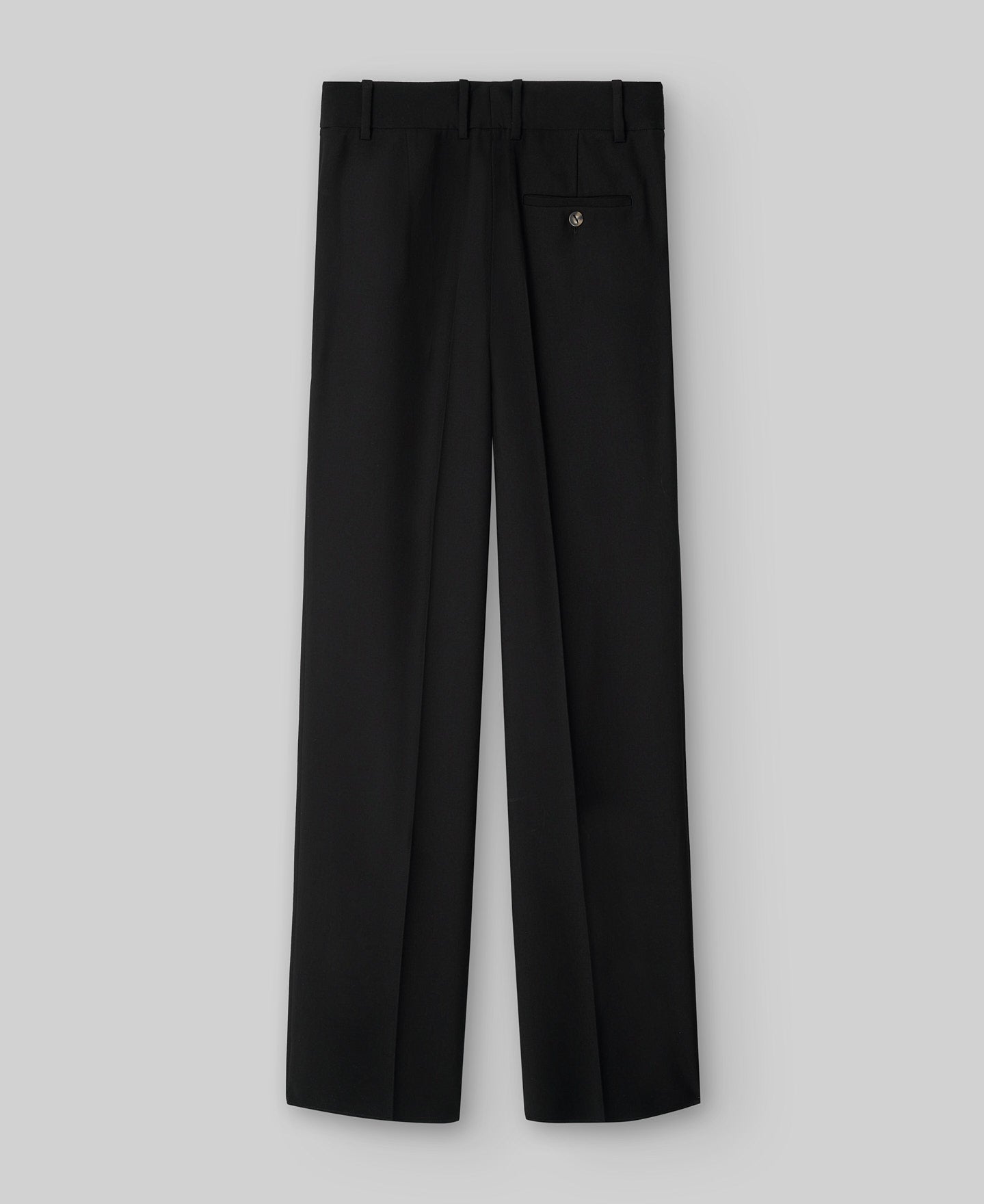Straight leg tailored trousers woman in black