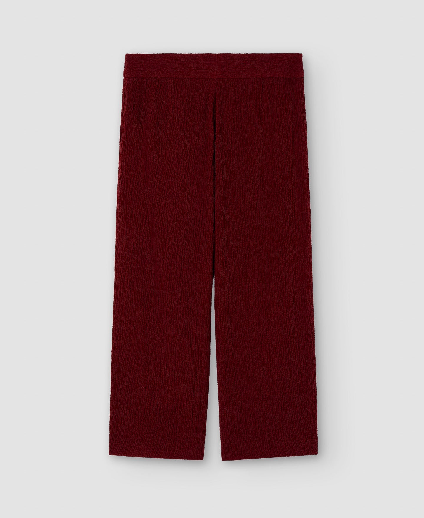 Maroon Long And Loose Trousers