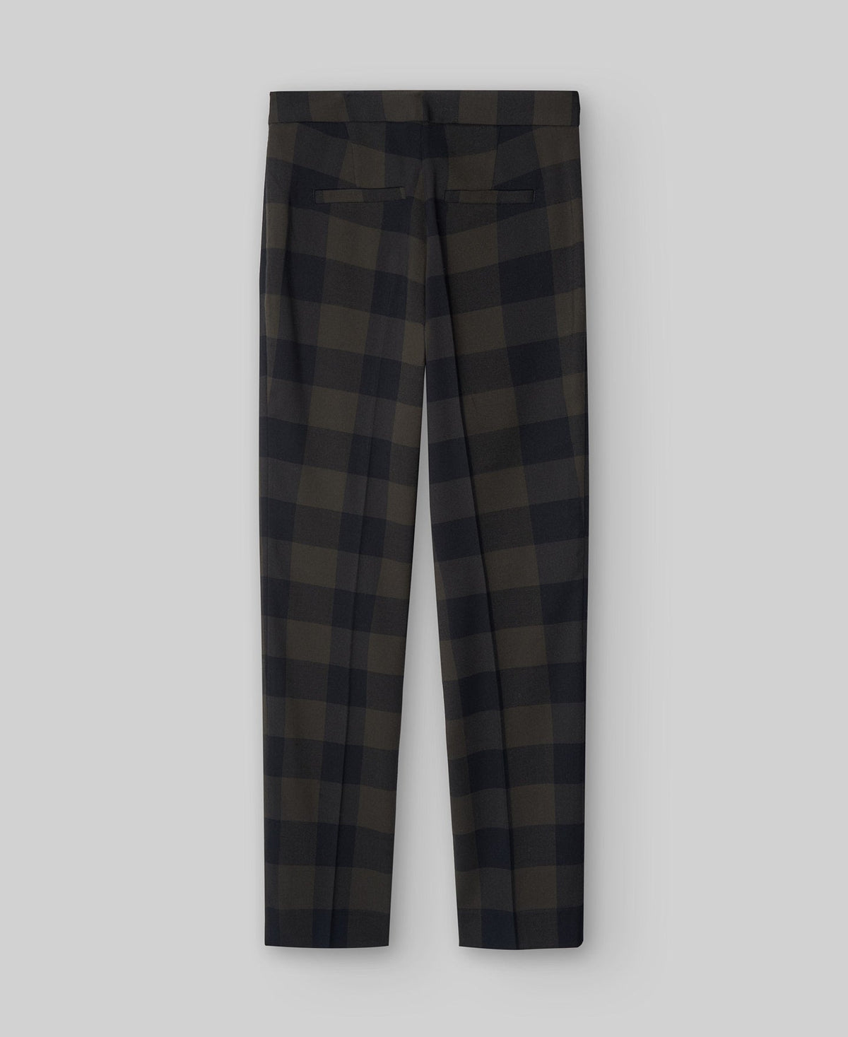 Checkered trousers woman in brown check
