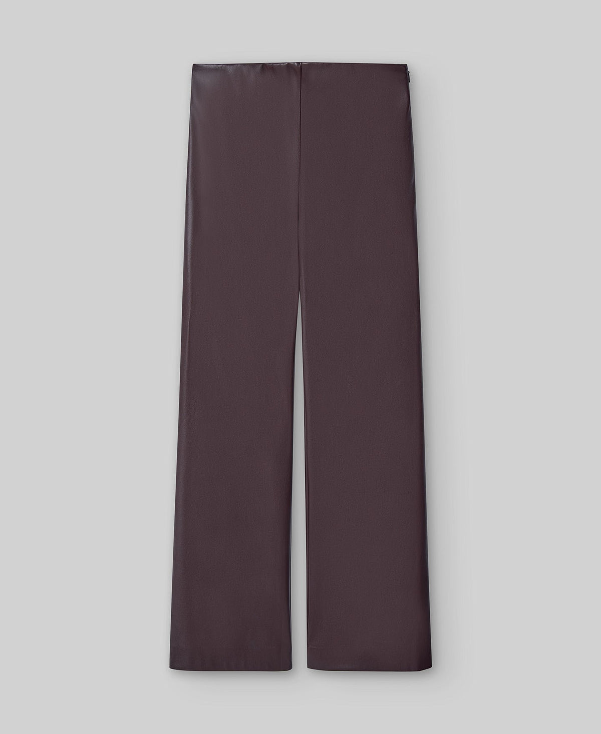 Ankle-length flare trousers woman in chocolate