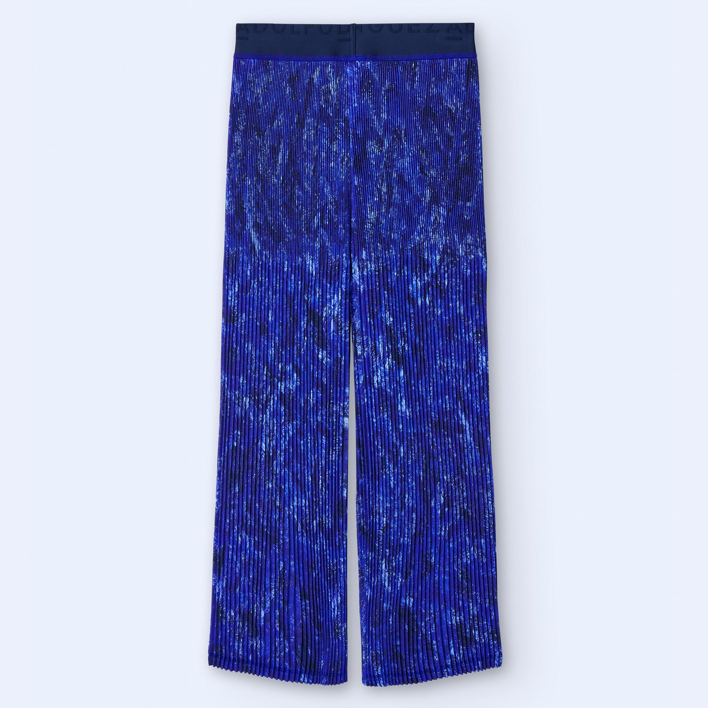 Crinkle Blue Print Pants