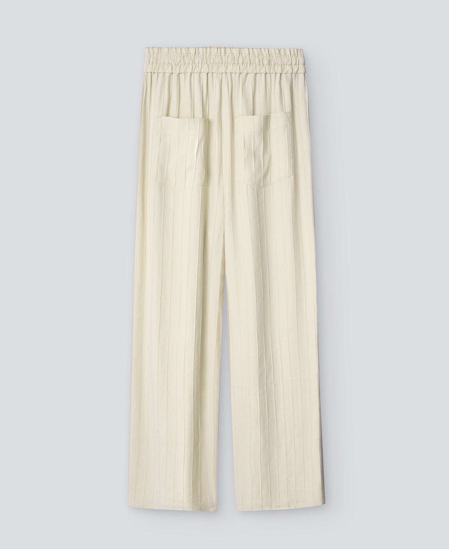 Light Cream Pyjama Striped Trousers