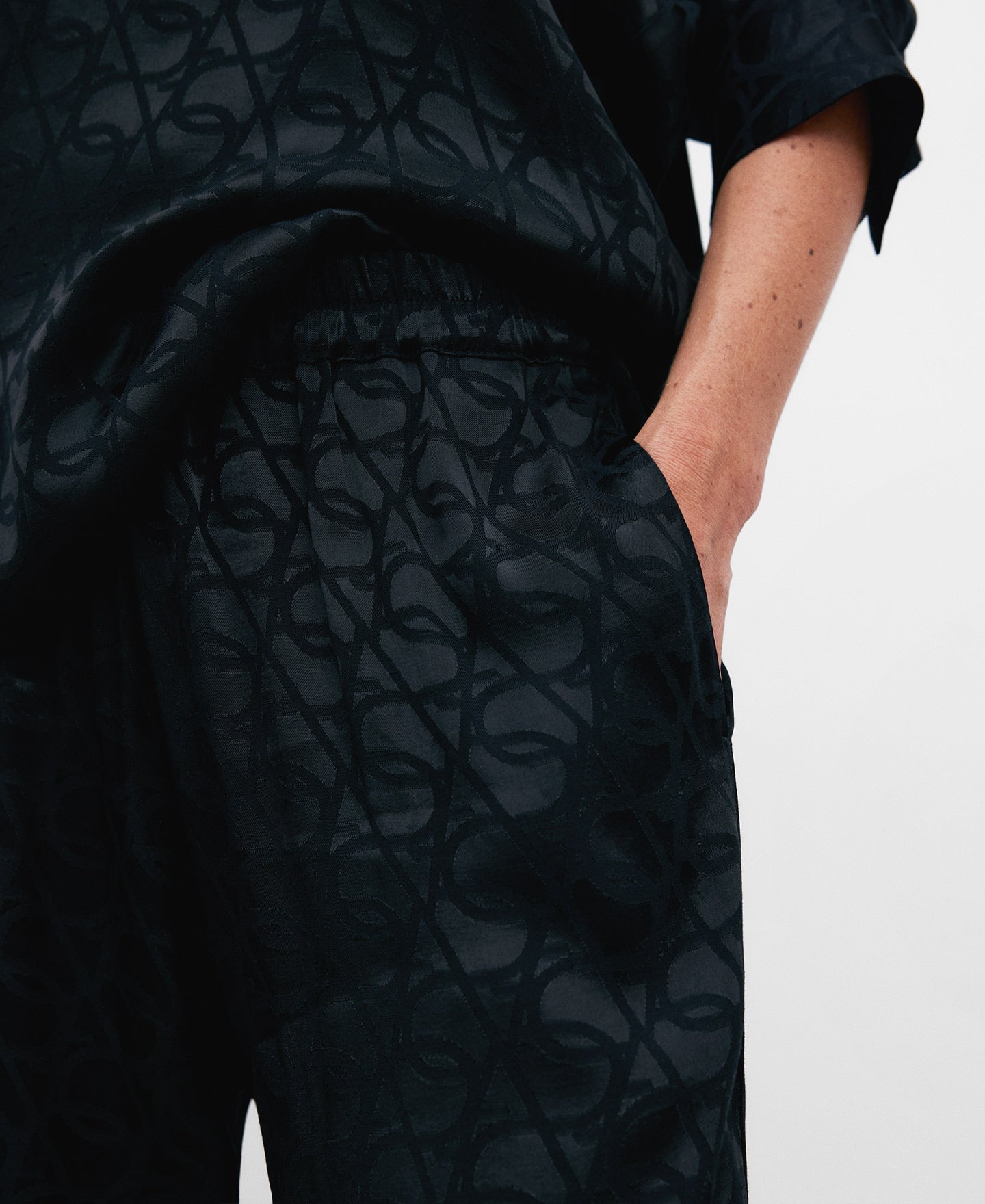 Monogram Print Jogger Trousers