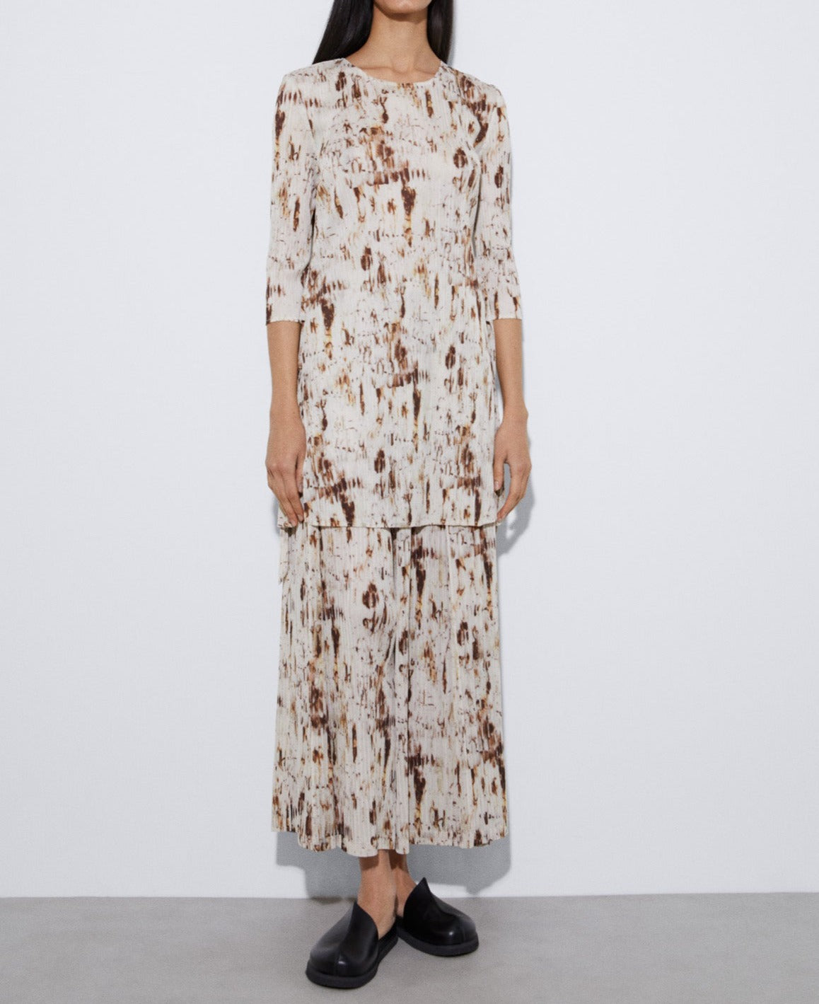 Animal Print Printed Crinkle Trousers