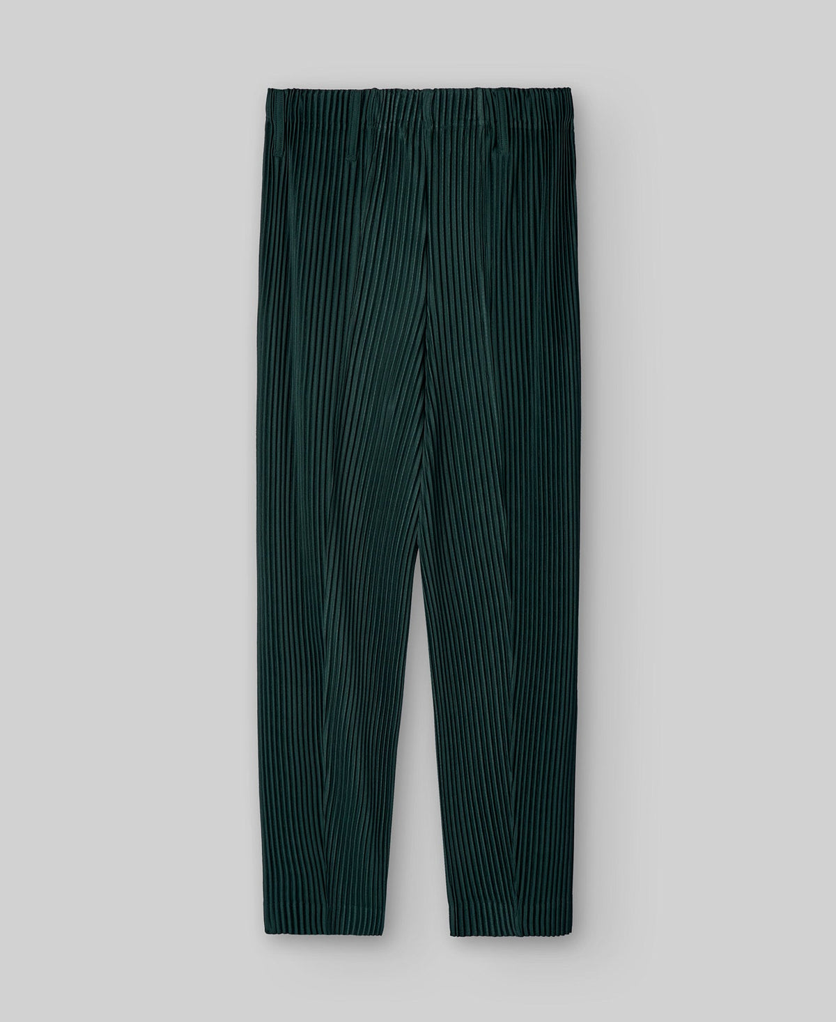 Bottle green crinkle trousers woman in bottle green