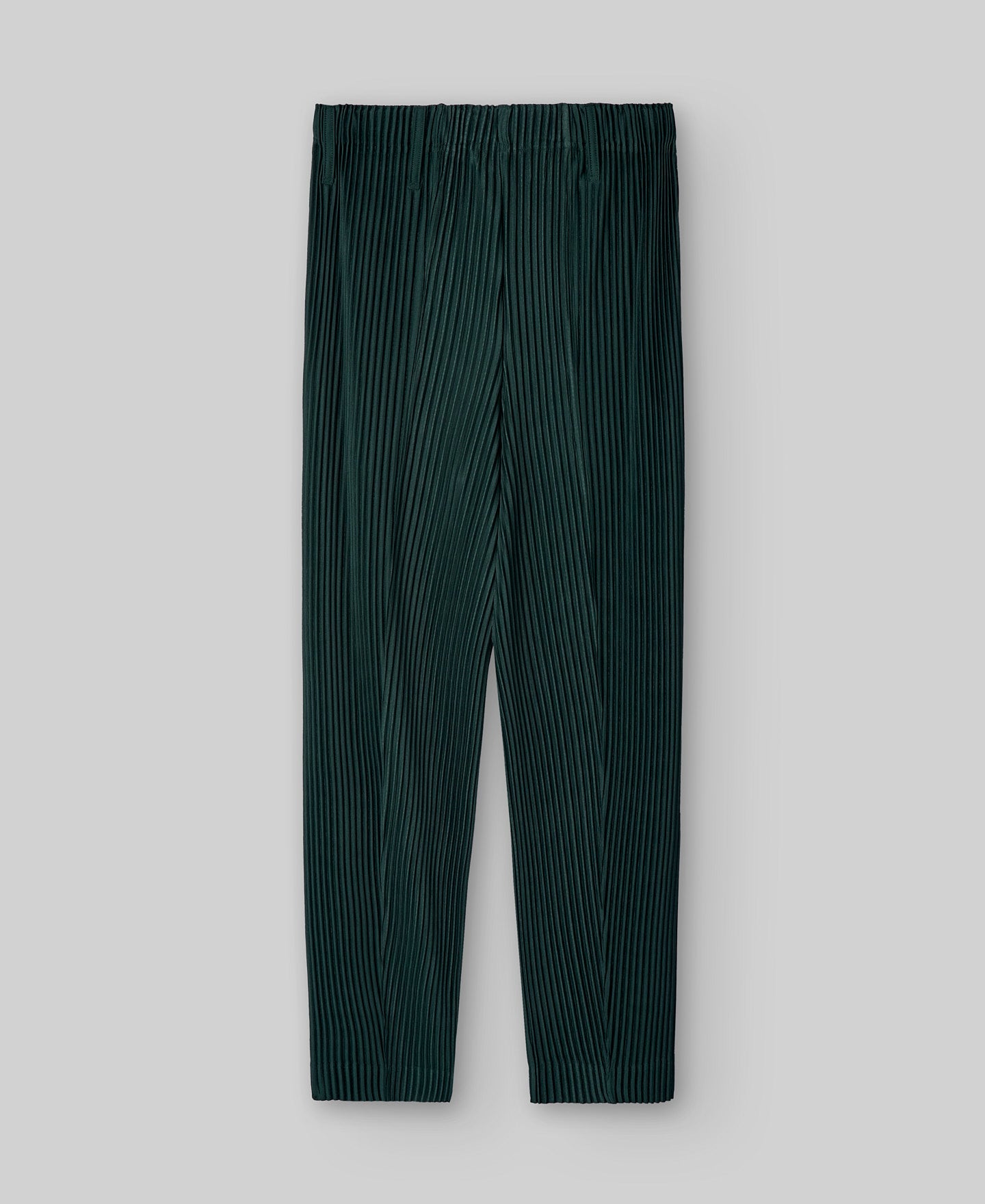 Bottle green crinkle trousers woman in bottle green