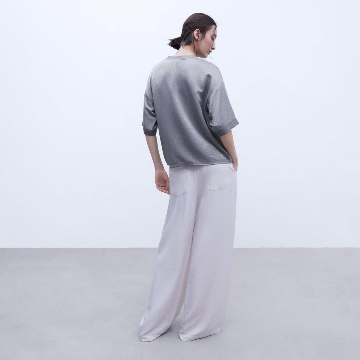 Adolfo Dominguez Grey Tee