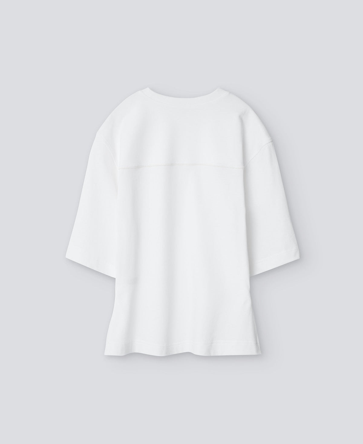 White Cotton T-Shirt With Fitted Waist