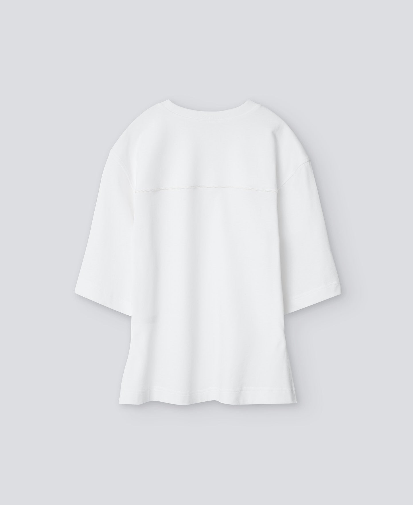 White Cotton T-Shirt With Fitted Waist