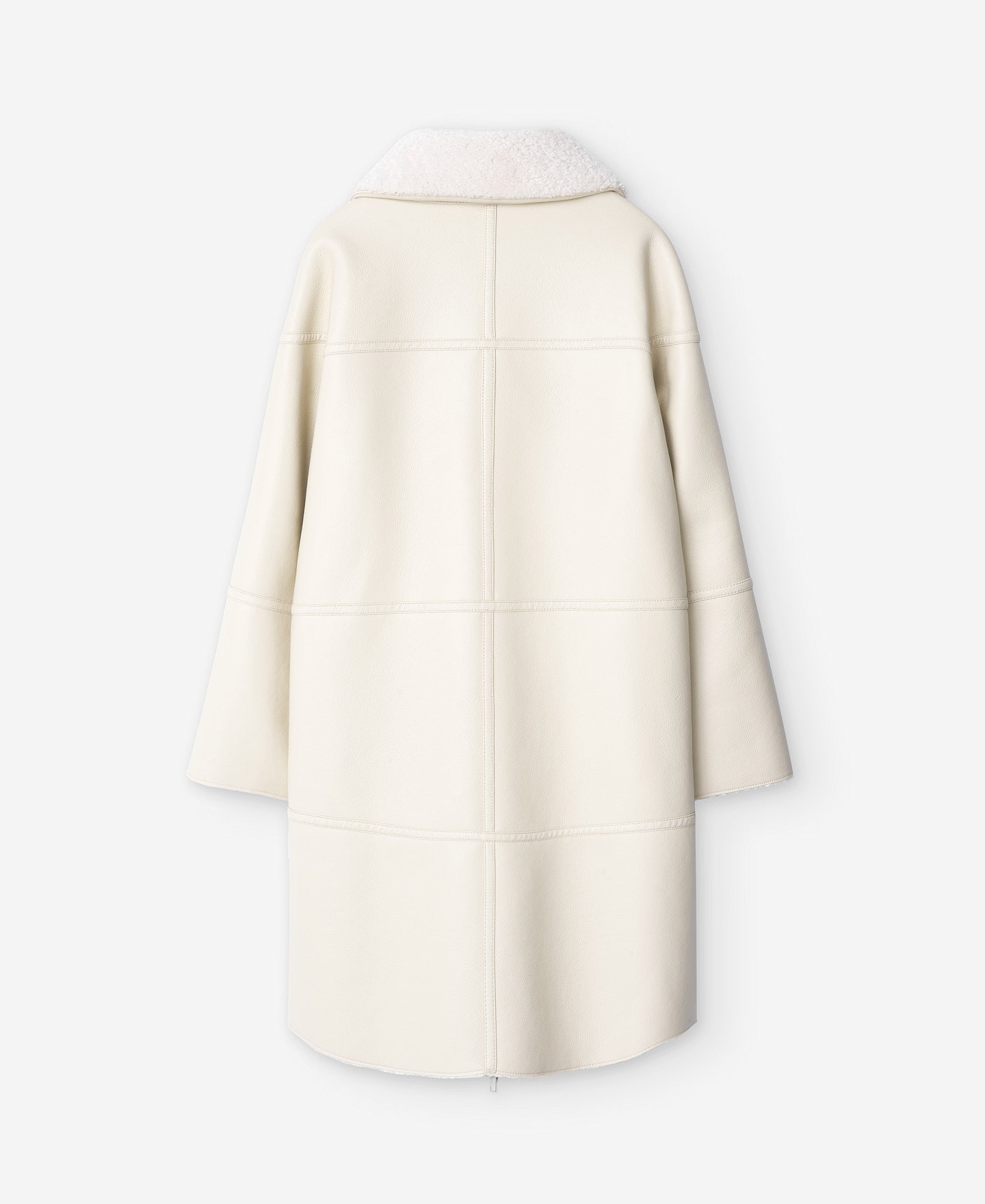 Leather Texture Long Coat For Women