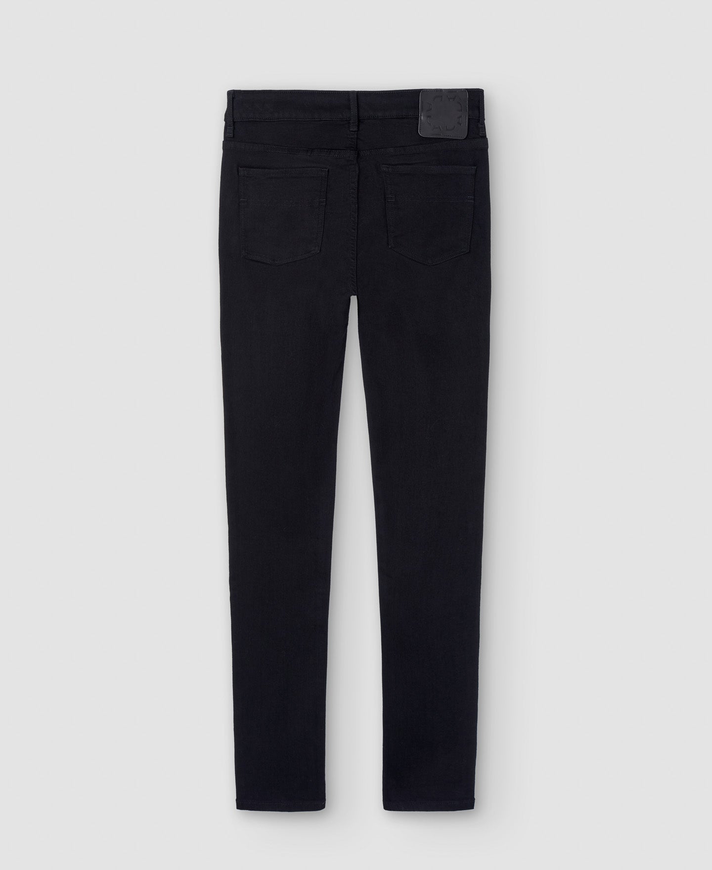 Black Cotton Fabric Skinny Trousers