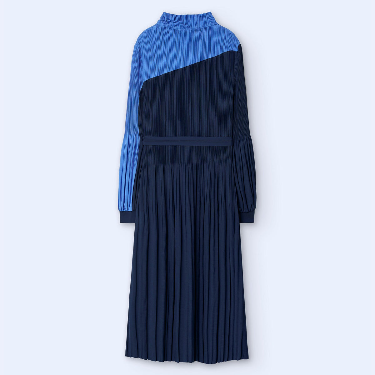 Crinkle Dress - Blue Bicolor