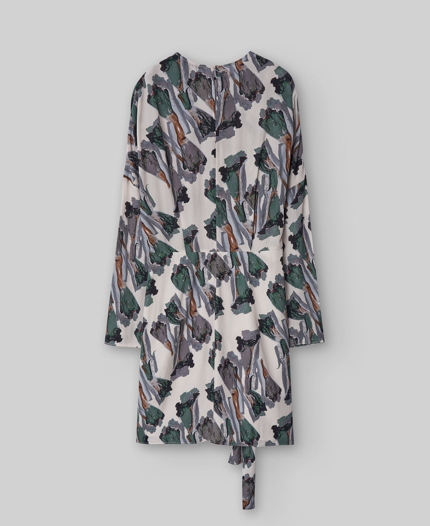 Printed short dress woman in flower stamped