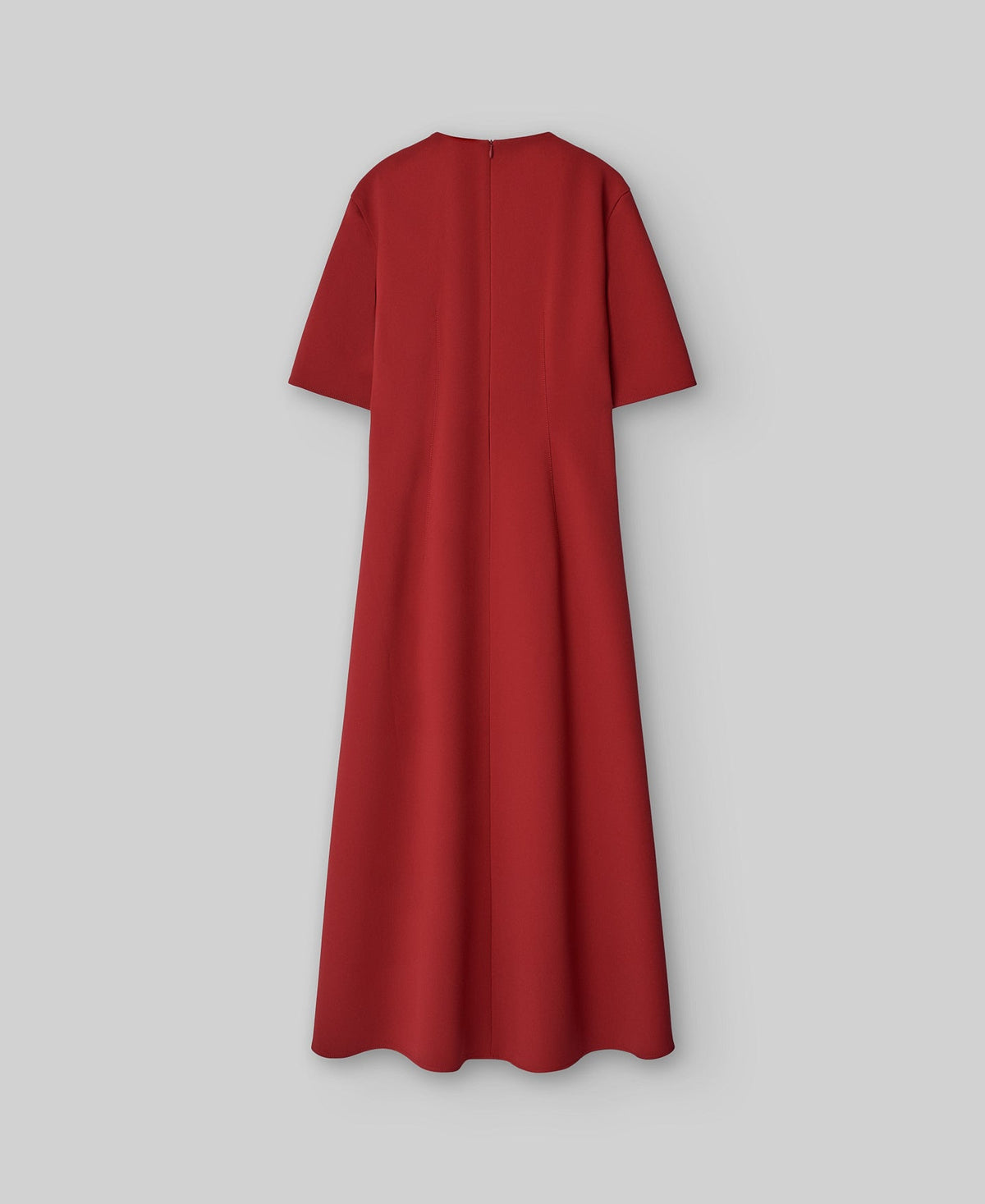 Midi Flared Dress in Red
